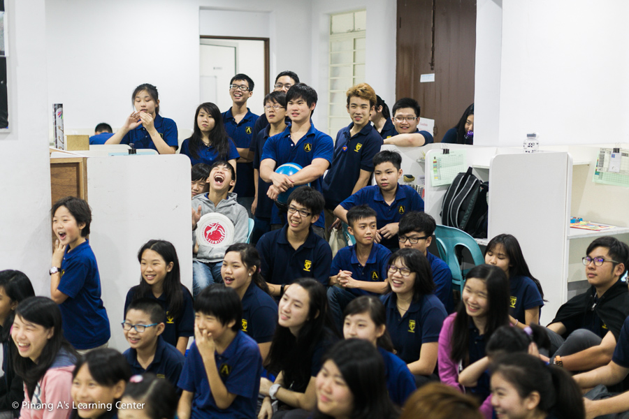 student audience during english week drama
